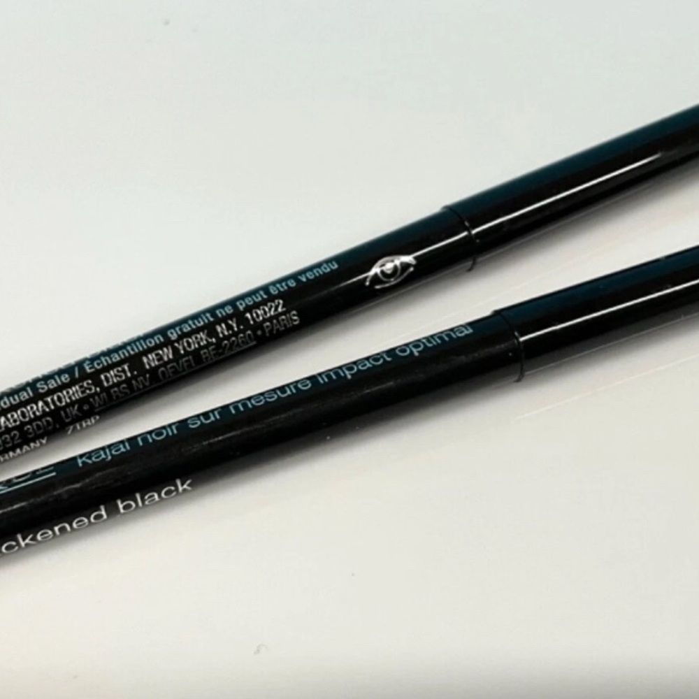Clinique High Impact Custom Black Kajal 0.01oz 01 Blackened Black 2pc set - Picture 2 of 2